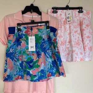 3pc Althletic Golf Bundle - Walter Hagen Skort & Polo , Puma Skort Summer